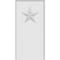 Ekena Millwork Standard Foster Star Plinth Block With Beveled Edge, 4 1/2"W x 9"H x 3/4"P PBP045X090X075FOS07 - alternate 3